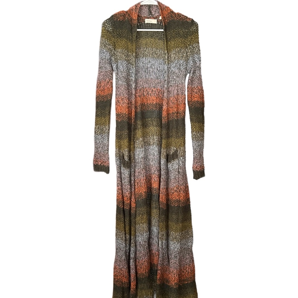 Striped Multicolor Anthropologie Duster Cardigan